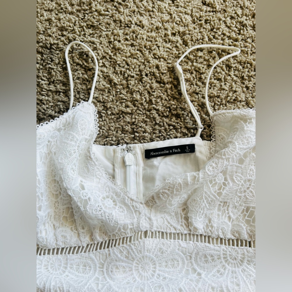 Abercrombie & Fitch White Lace Mini Dress - Picture 12 of 16